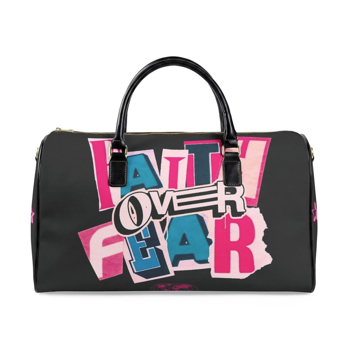 Faux Leather Travel Bag