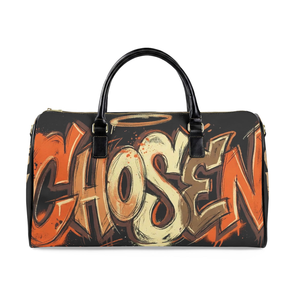Faux Leather Travel Bag