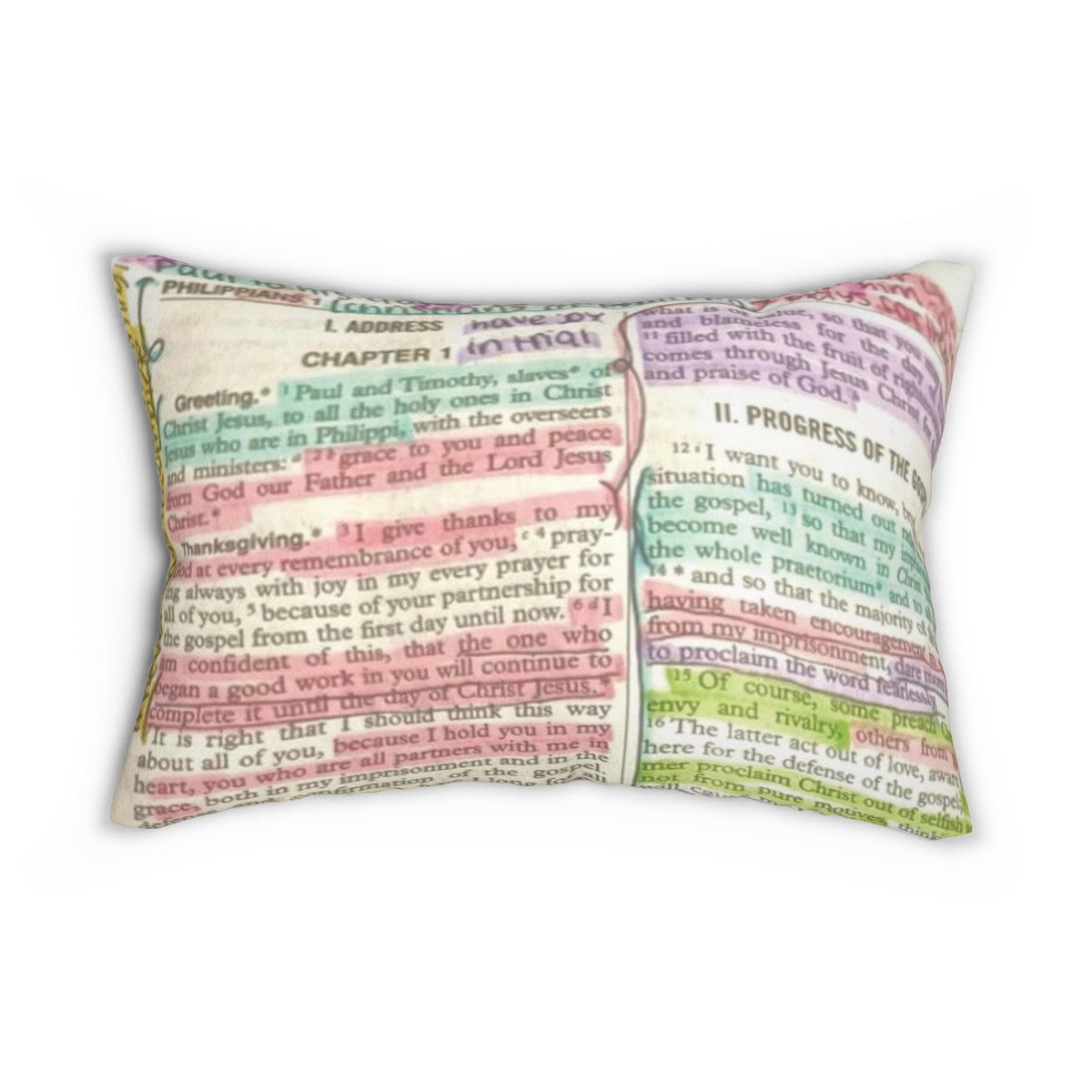 Spun Polyester Lumbar Pillow