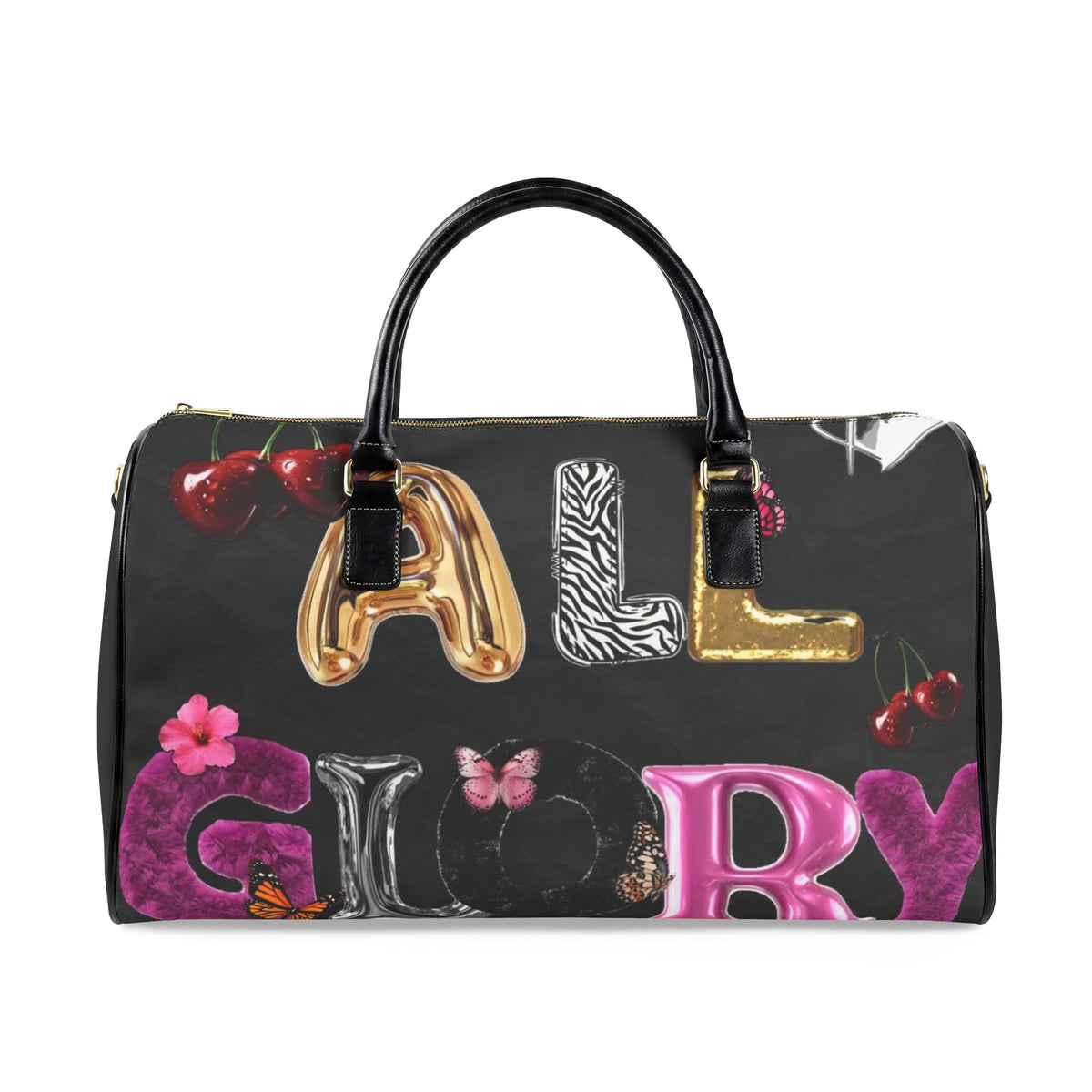 Faux Leather Travel Bag