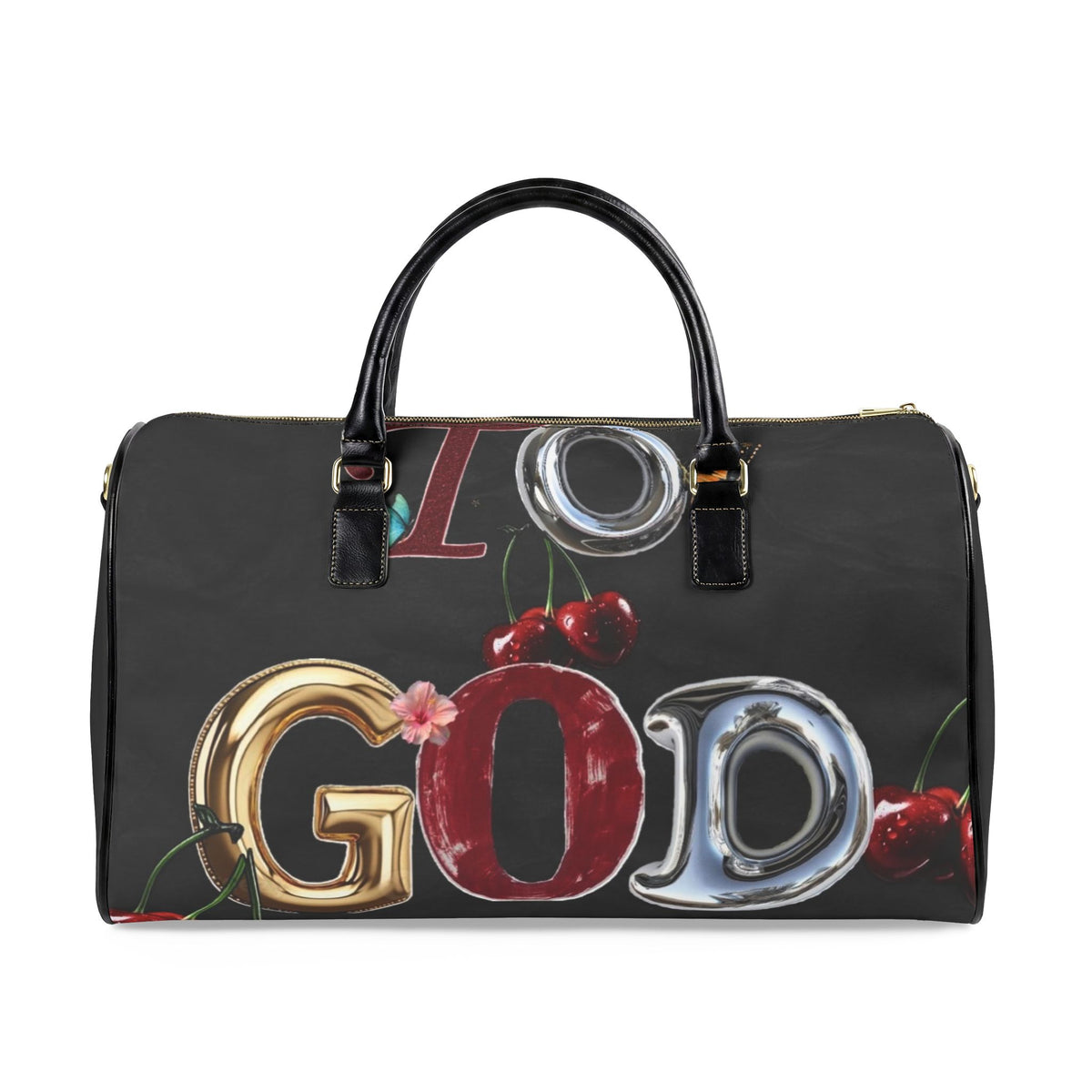 Faux Leather Travel Bag
